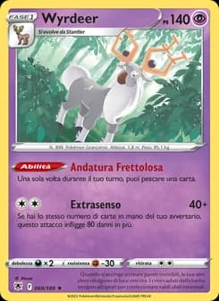Wyrdeer card in Italian