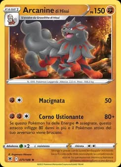 Arcanine di Hisui card in Italian