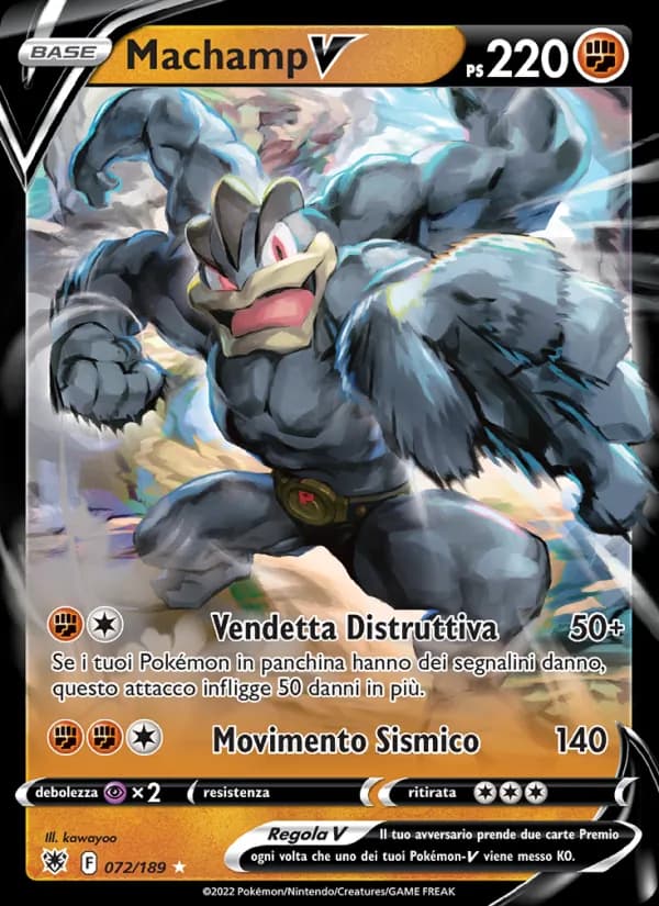 Machamp V card in Italian