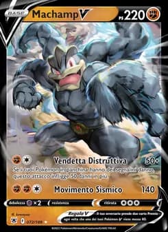 Machamp V card in Italian