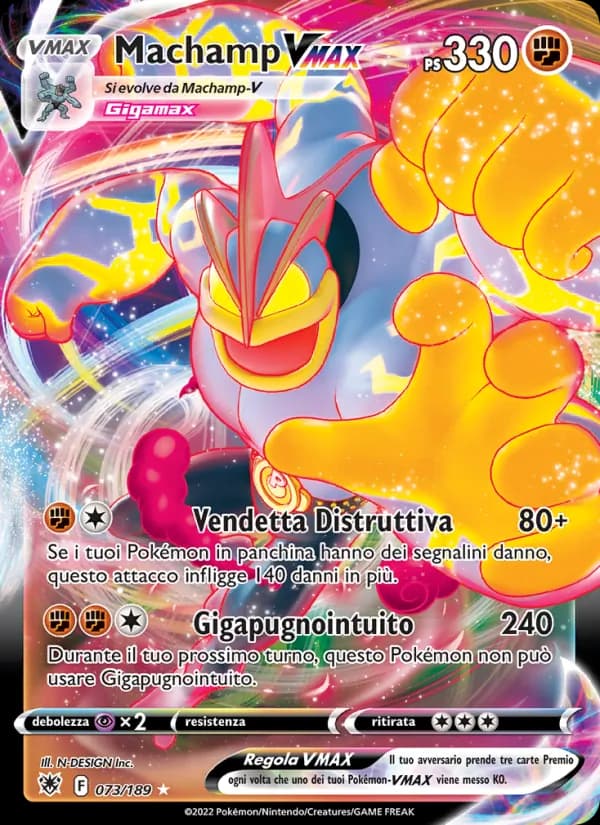 Machamp VMAX card in Italian