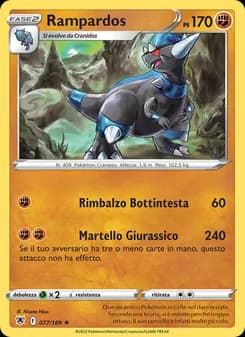 Rampardos card in Italian