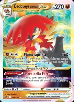 Decidueye di Hisui V ASTRO card in Italian