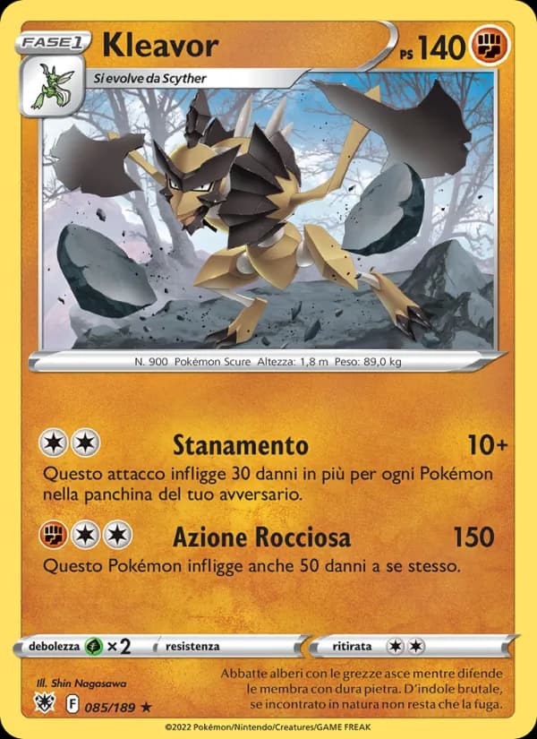 Kleavor card in Italian