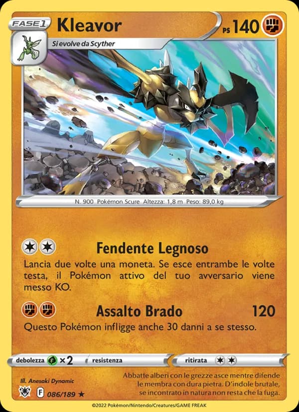 Kleavor card in Italian