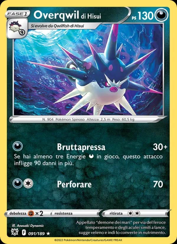 Overqwil di Hisui card in Italian