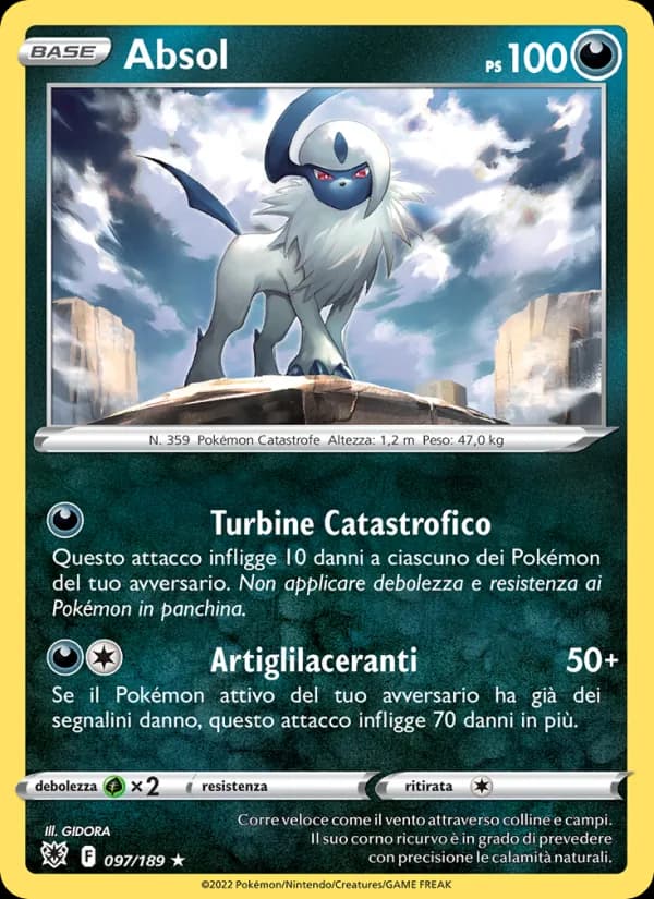 Absol card in Italian