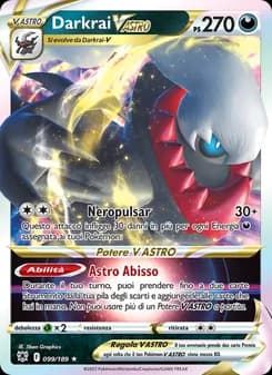 Darkrai V ASTRO card in Italian