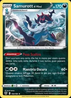Samurott di Hisui card in Italian