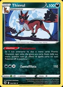 Thievul card in Italian