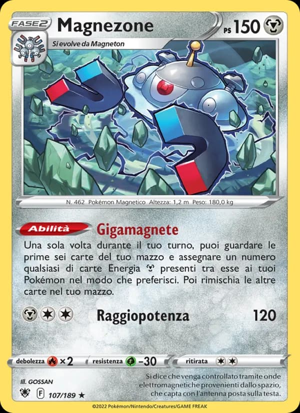 Magnezone card in Italian