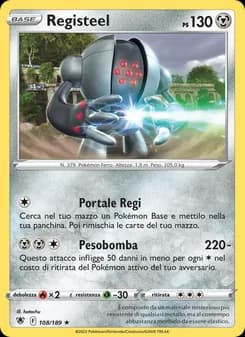 Registeel card in Italian