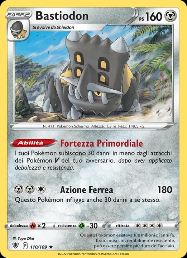Bastiodon card in Italian