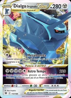 Dialga Originale V ASTRO card in Italian