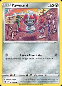 Pawniard card in Italian
