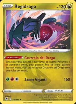 Regidrago card in Italian