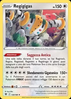 Regigigas card in Italian