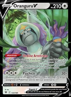Oranguru V card in Italian