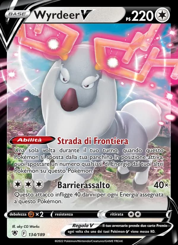 Wyrdeer V card in Italian