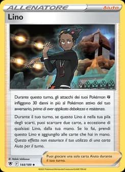 Lino card in Italian