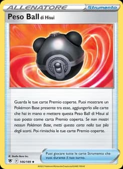 Peso Ball di Hisui card in Italian