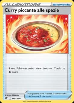 Curry piccante alle spezie card in Italian