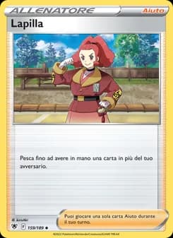 Lapilla card in Italian