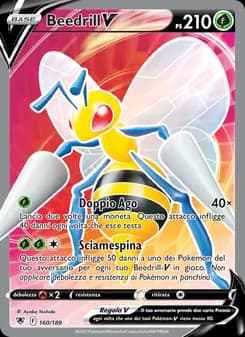 Beedrill V card in Italian