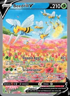 Beedrill V card in Italian