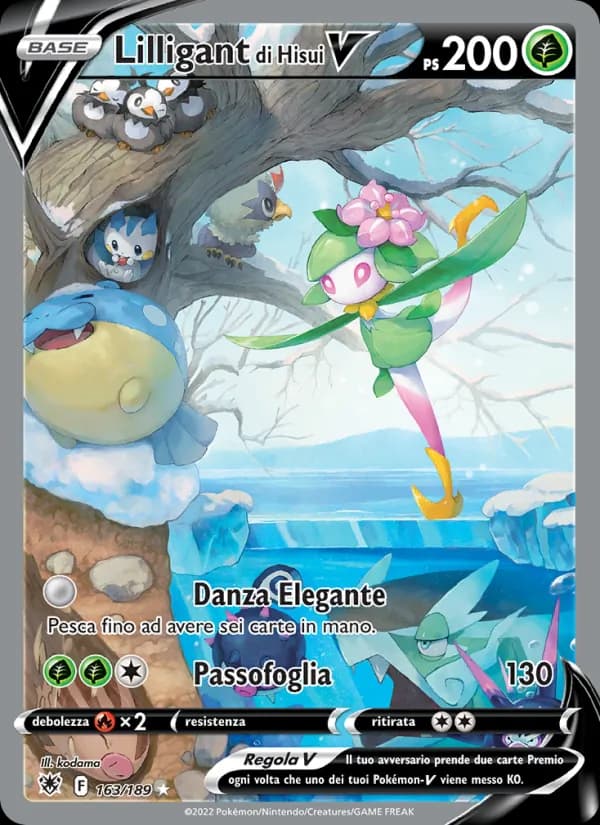 Lilligant di Hisui V card in Italian