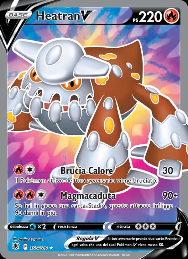 Heatran V card in Italian