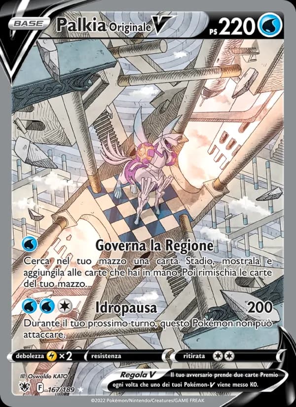 Palkia Originale V card in Italian