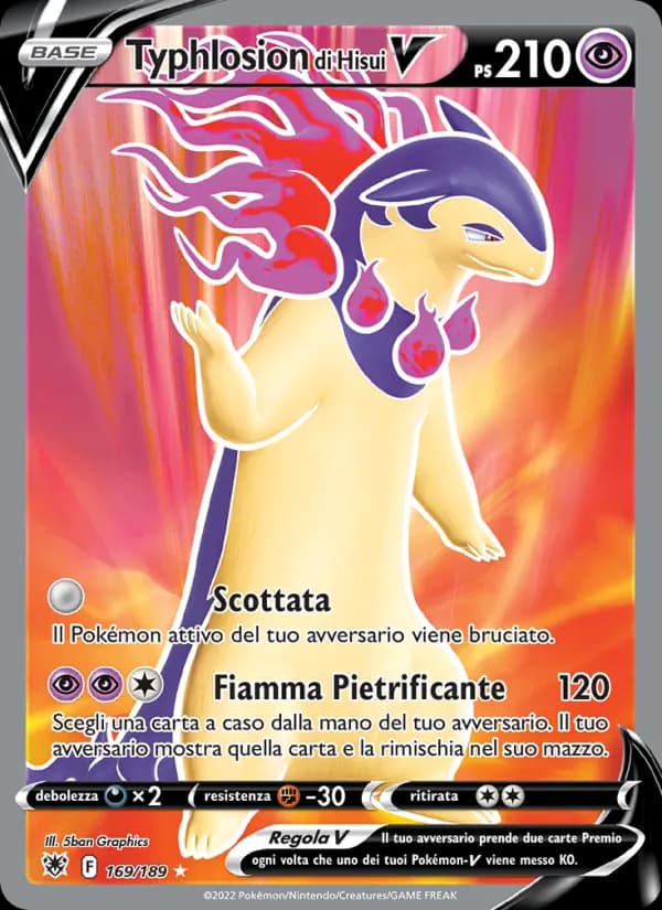 Typhlosion di Hisui V card in Italian