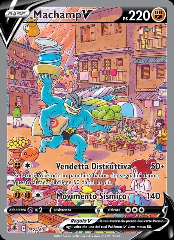 Machamp V card in Italian