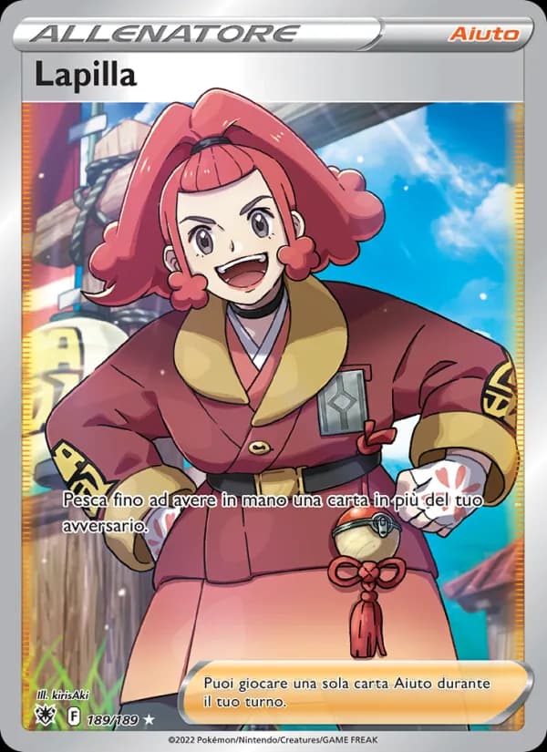 Lapilla card in Italian