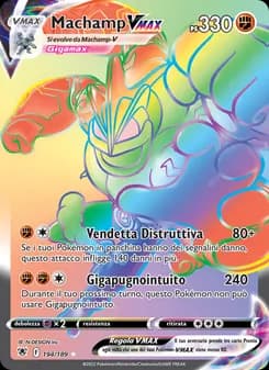 Machamp VMAX card in Italian