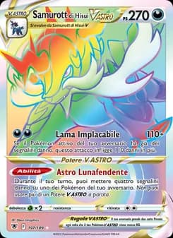 Samurott di Hisui V ASTRO card in Italian