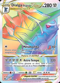 Dialga Originale V ASTRO card in Italian