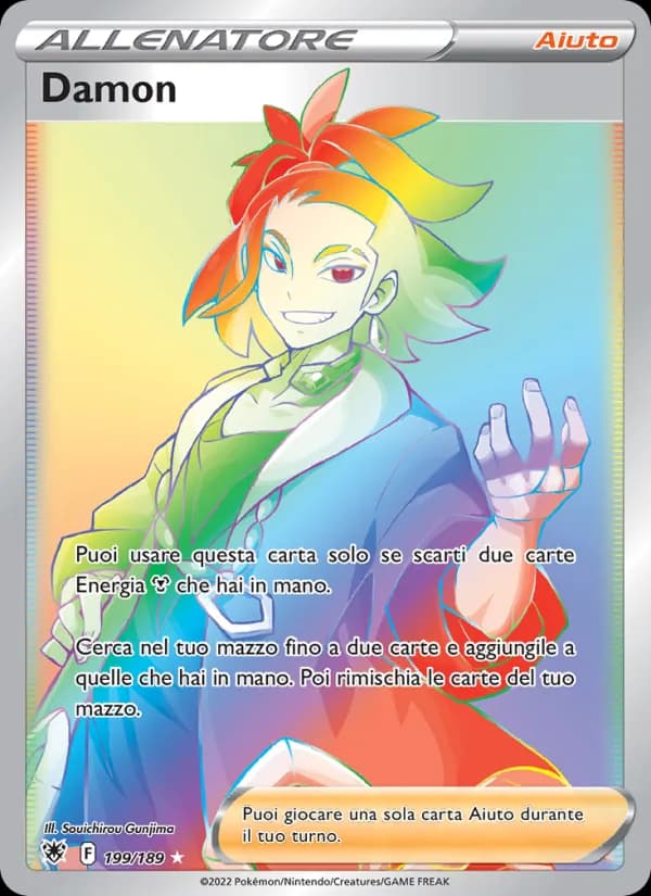 Damon card in Italian