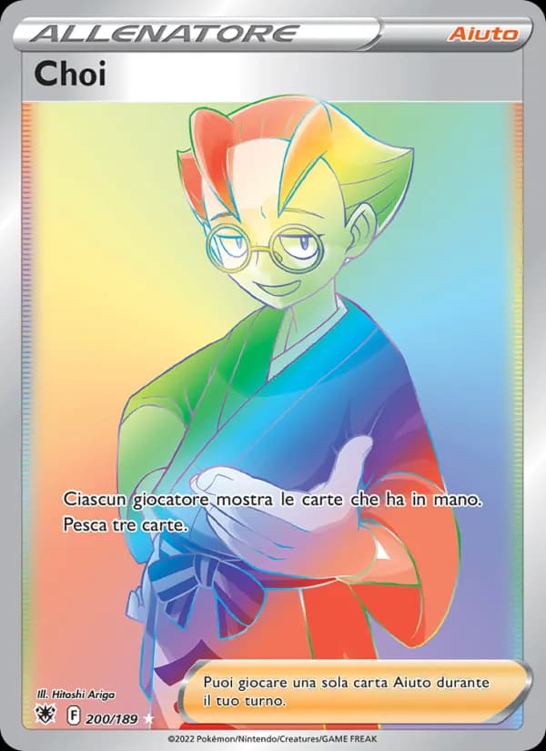 Choi card in Italian