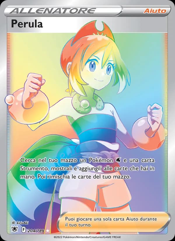 Perula card in Italian