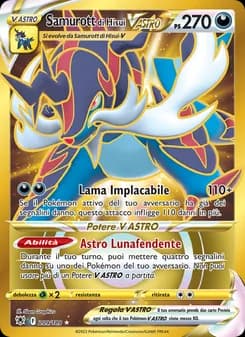 Samurott di Hisui V ASTRO card in Italian