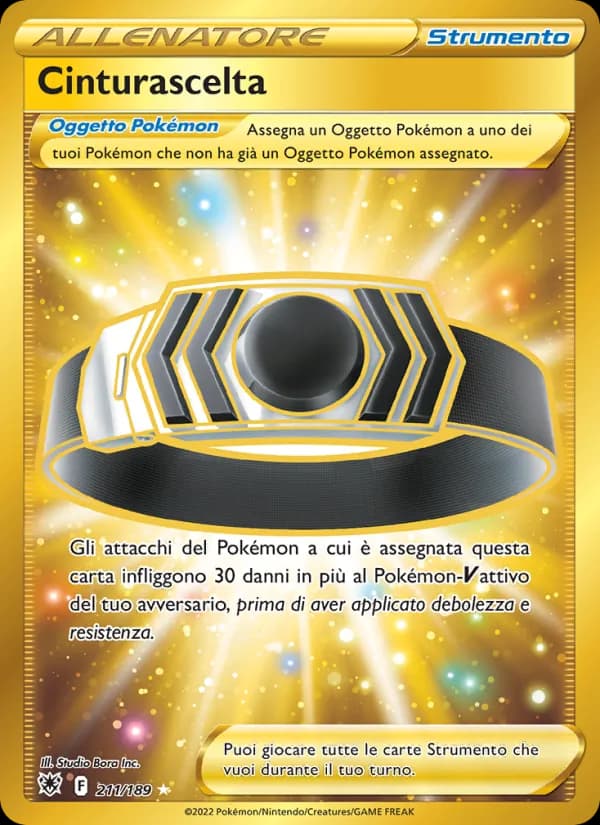 Cinturascelta card in Italian