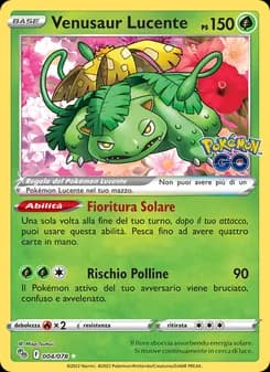 Venusaur Lucente card in Italian