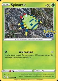 Spinarak card in Italian
