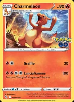 Charmeleon card in Italian