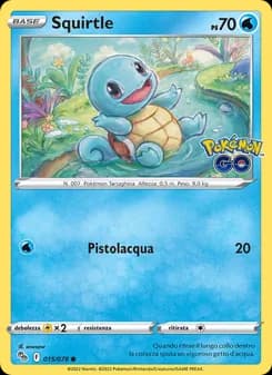 Squirtle card in Italian