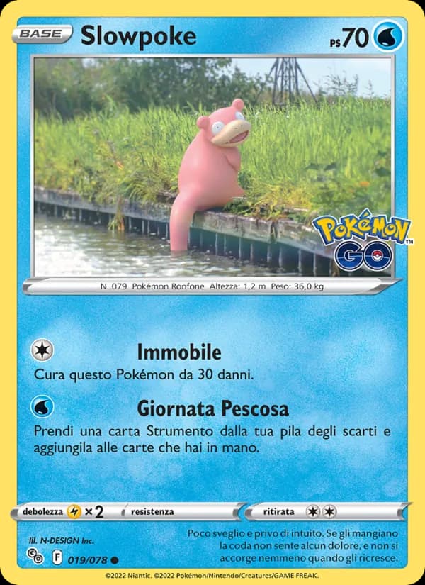 Slowpoke card in Italian
