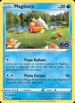 Magikarp card in Italian