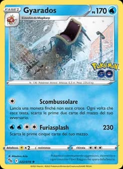 Gyarados card in Italian